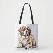 SCHÖNE GROSSE SAINT BERNARD DOG TASCHE (Vorderseite)