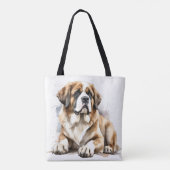 SCHÖNE GROSSE SAINT BERNARD DOG TASCHE (Rückseite)