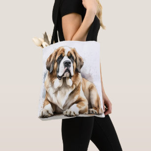 SCHÖNE GROSSE SAINT BERNARD DOG TASCHE