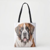 SCHÖNE GROSSE SAINT BERNARD DOG TASCHE (Vorderseite)