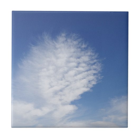Schöne, große Wolke Fliese (Vorderseite)