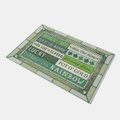 Schöne Grün matte, Niedlicher Slogan Fußmatte (Schrägansicht)