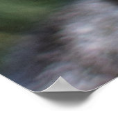 Schöne grün-mit Augen-graue Tabby-Katze nah-up Poster (Ecke)