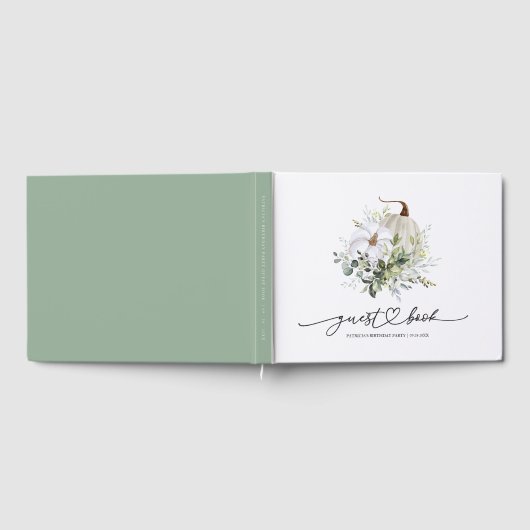 Schöne Grünanlage Pumpkin Fall Gästebuch (Voll)