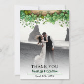 Schöne Grünanlage St Patricks Foto Dankeskarte (Vorderseite)