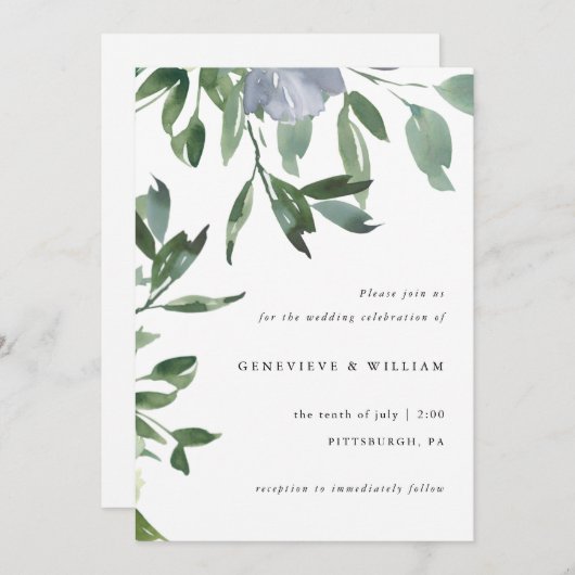 Schöne Grünanlage und duftige Blühblütenhochzeit (Vorne/Hinten)