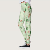 Schöne Grünblüte Leggings (Links)