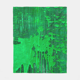 Schöne, grüne alte Oberfläche mit Tropfen-Textur - Fleecedecke