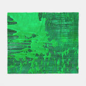 Schöne, grüne alte Oberfläche mit Tropfen-Textur - Fleecedecke (Vorderseite (Horizontal))