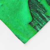 Schöne, grüne alte Oberfläche mit Tropfen-Textur - Fleecedecke (Ecke)