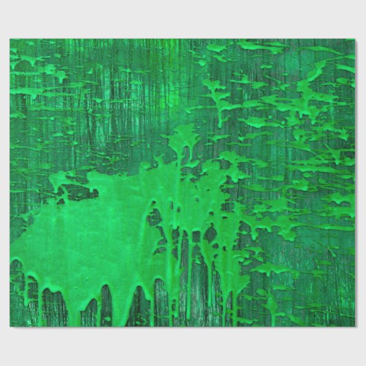 Schöne, grüne alte Oberfläche mit Tropfen-Textur - Geschenkpapier (Flach)