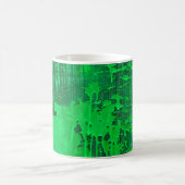 Schöne, grüne alte Oberfläche mit Tropfen-Textur - Kaffeetasse (Mittel)