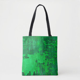 Schöne, grüne alte Oberfläche mit Tropfen-Textur - Tasche