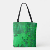 Schöne, grüne alte Oberfläche mit Tropfen-Textur - Tasche (Rückseite)