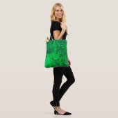 Schöne, grüne alte Oberfläche mit Tropfen-Textur - Tasche (Am Model)