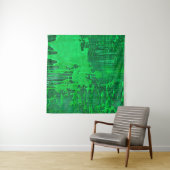 Schöne, grüne alte Oberfläche mit Tropfen-Textur - Wandteppich (Beispiel (Horizontal))