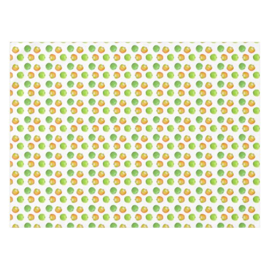 Schöne grüne Äpfel auf weißem Tablett Tischdecke (Vorderseite (Horizontal))