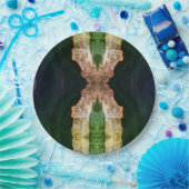 Schöne grüne Ästhetik gegen die Geode inspiriert Pappteller (Party)