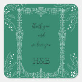 Schöne grüne Aufkleber (Vorderseite)