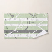 Schöne Grüne Birkenbaum Natur Badhandtuch Set (Handtuch)