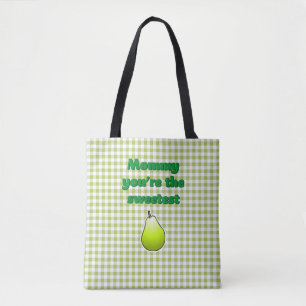 Schöne grüne Birne Tasche