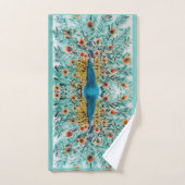 Schöne grüne blaue Natur Badhandtuch Set (Handtuch)