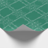 Schöne grüne Blume Geschenkpapier (Ecke)