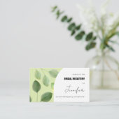 Schöne grüne Eukalyptus-Blätter Einladung (Stehend Vorderseite)