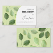 Schöne grüne Eukalyptus-Blätter Einladung (Vorne/Hinten)