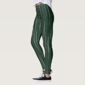 Schöne, grüne Farbtöne Bio einzigartige Flammen Leggings (Links)