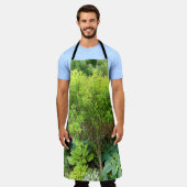 Schöne Grüne Gartenlandschaft mit Hostas Schürze (Getragen)