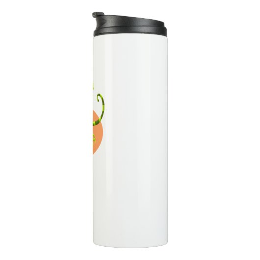 Schöne grüne, glückliche Natureidechse Thermosbecher (Nach rechts gedreht)