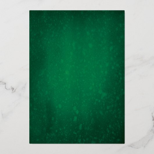 Schöne grüne Gold Feier Einladung (Rückseite)