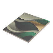 Schöne grüne goldene Zuhause-Fliesen Fliese (Seite)