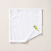 Schöne grüne Handtücher von Lovebird Set (Waschlappen)