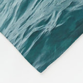 Schöne grüne Insel im Meer Fleecedecke (Ecke)
