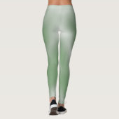 Schöne grüne Klassik schattige Weiß Leggings (Rückseite)