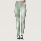 Schöne grüne Klassik schattige Weiß Leggings (Vorderseite)