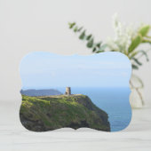 Schöne grüne Klippen von Moher Einladung (Stehend Vorderseite)