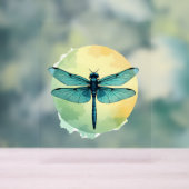 Schöne grüne Libelle Acrylschild (Neutral)