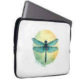 Schöne grüne Libelle Laptopschutzhülle (Vorne Rechts)