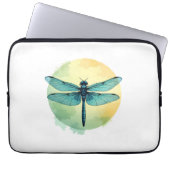 Schöne grüne Libelle Laptopschutzhülle (Vorderseite)