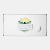 Schöne grüne Libelle Schreibtischunterlage (Tastatur & Maus)