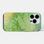 Schöne Grüne Libellen-Blumen-Design iPhone Hülle (Rückseite (Horizontal))