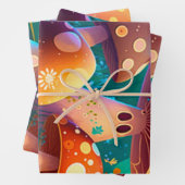 Schöne, grüne niedliche Säuglingszimmer Geschenkpapier Set (Beispiel)