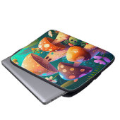 Schöne, grüne niedliche Säuglingszimmer Laptopschutzhülle (Vorne Knopf)