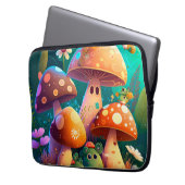 Schöne, grüne niedliche Säuglingszimmer Laptopschutzhülle (Vorderseite Links)