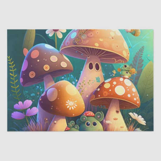 Schöne, grüne niedliche Säuglingszimmer Seidenpapier (Vorderseite)