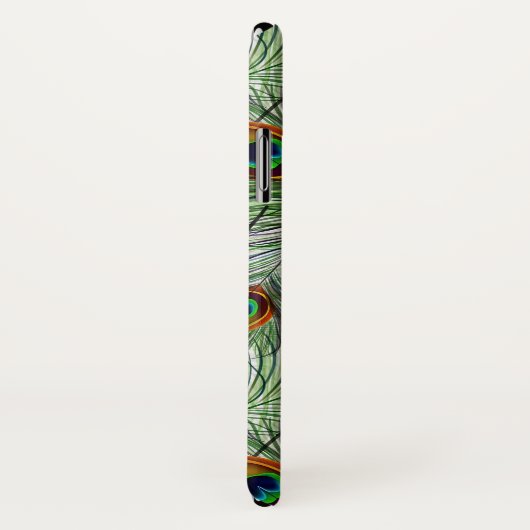 Schöne grüne Pfau-Feder Case-Mate iPhone Hülle (Hinten/Rechts)