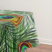 Schöne grüne Pfau-Feder Tischdecke (Beispiel)